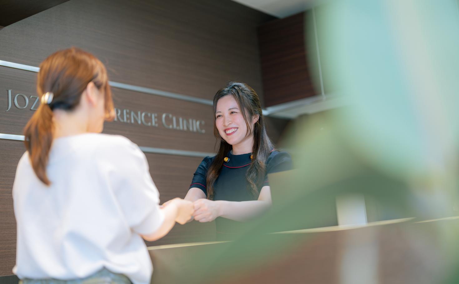 クリニックの受付